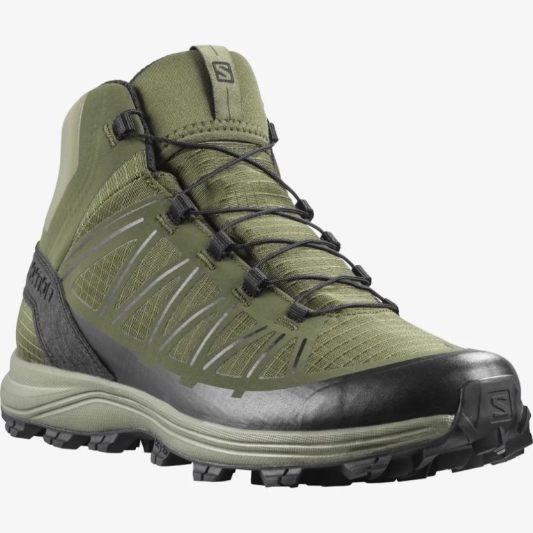 Olive Salomon Speed Assault Men's Tactical Boots | PH 37680F